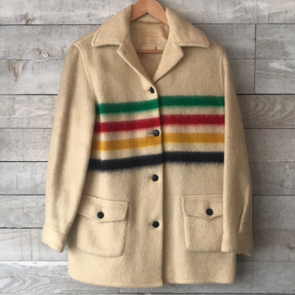Vintage Hudson’s Bay virgin wool jacket 1970s - Picture 2 of 12